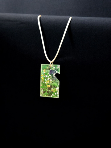 COLGANTE CORAZON VERDE RES